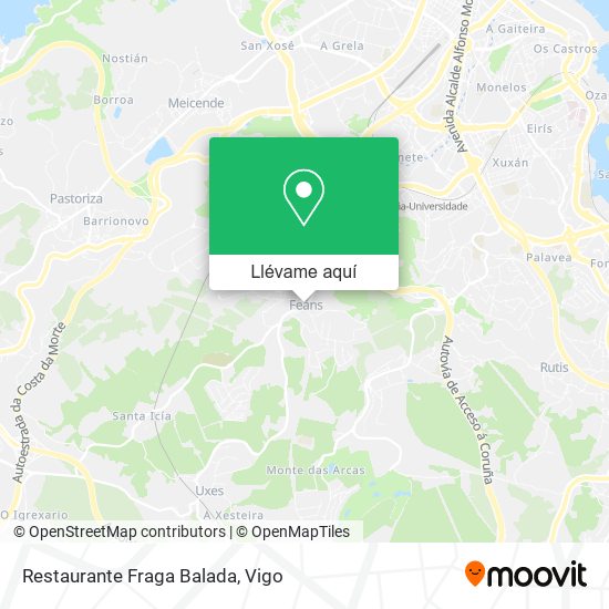 Mapa Restaurante Fraga Balada