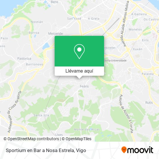 Mapa Sportium en Bar a Nosa Estrela