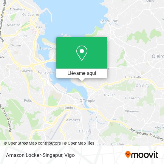 Mapa Amazon Locker-Singapur