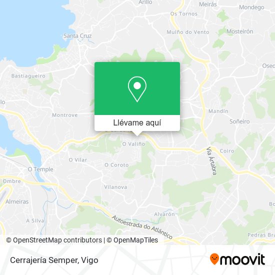 Mapa Cerrajería Semper