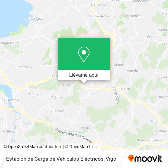 Mapa Estación de Carga de Vehículos Eléctricos