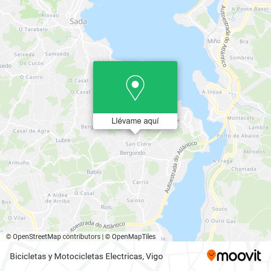 Mapa Bicicletas y Motocicletas Electricas