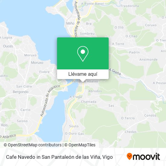 Mapa Cafe Navedo in San Pantaleón de las Viña