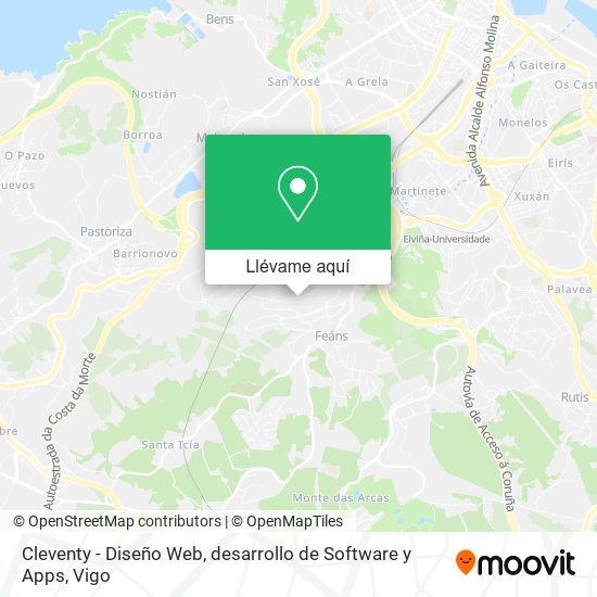 Mapa Cleventy - Diseño Web, desarrollo de Software y Apps
