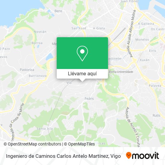 Mapa Ingeniero de Caminos Carlos Antelo Martínez