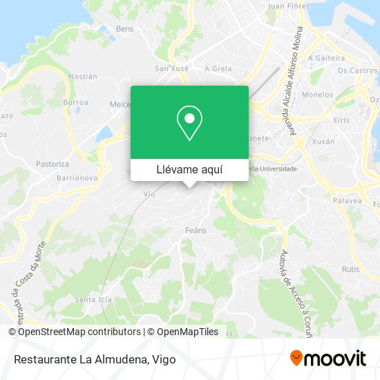 Mapa Restaurante La Almudena