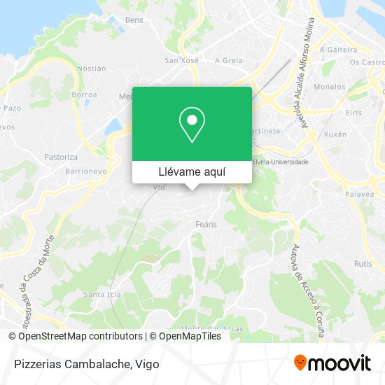 Mapa Pizzerias Cambalache
