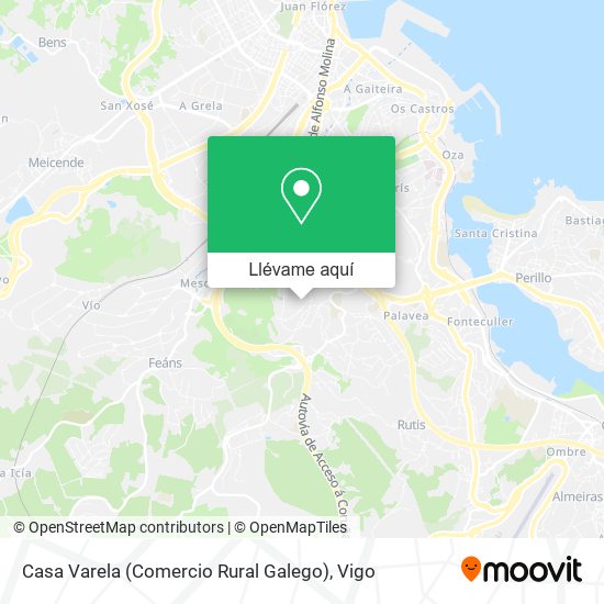 Mapa Casa Varela (Comercio Rural Galego)