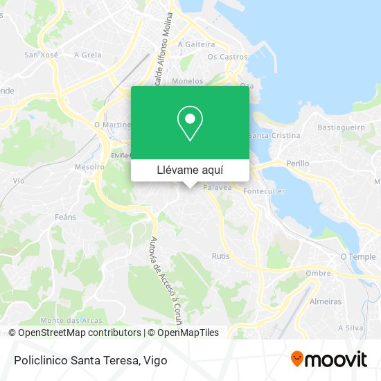 Mapa Policlinico Santa Teresa