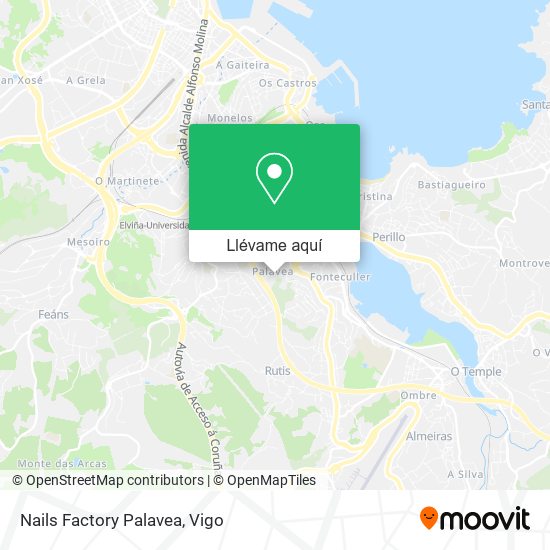Mapa Nails Factory Palavea