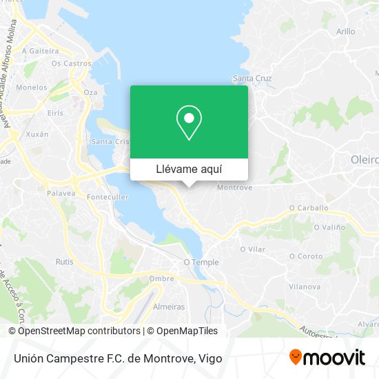 Mapa Unión Campestre F.C. de Montrove