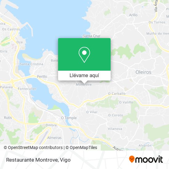 Mapa Restaurante Montrove
