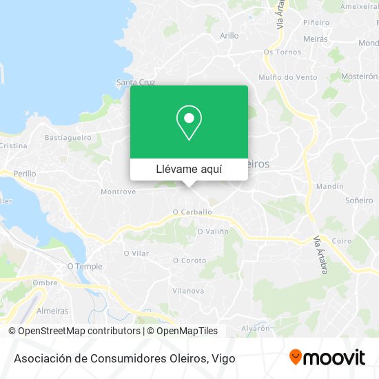 Mapa Asociación de Consumidores Oleiros