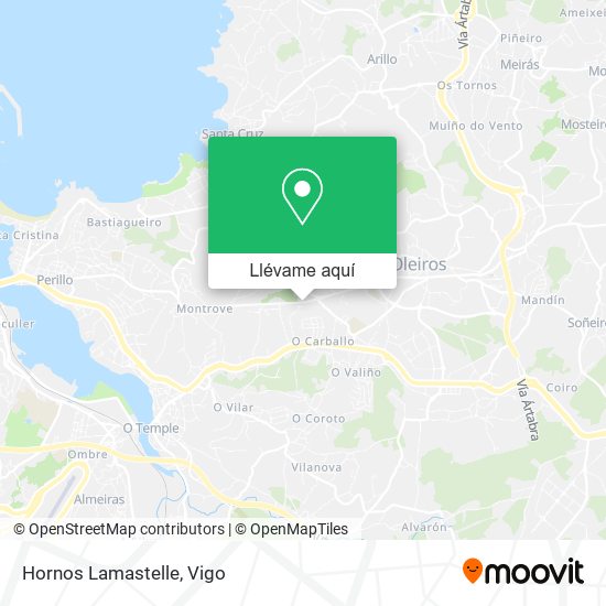 Mapa Hornos Lamastelle