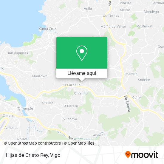 Mapa Hijas de Cristo Rey