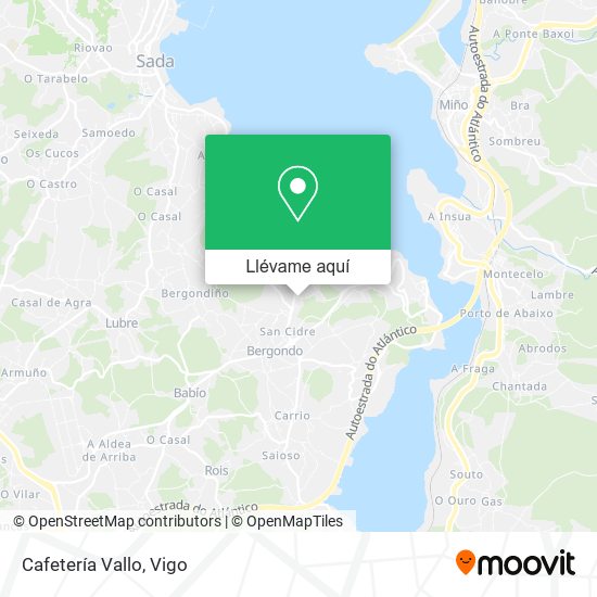 Mapa Cafetería Vallo