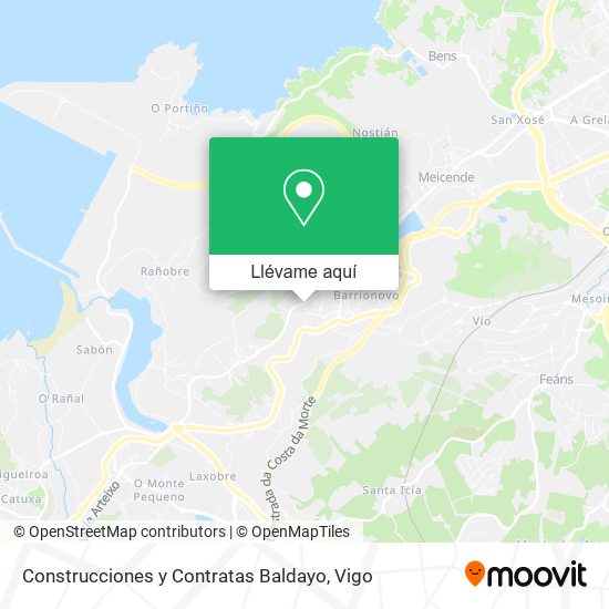 Mapa Construcciones y Contratas Baldayo