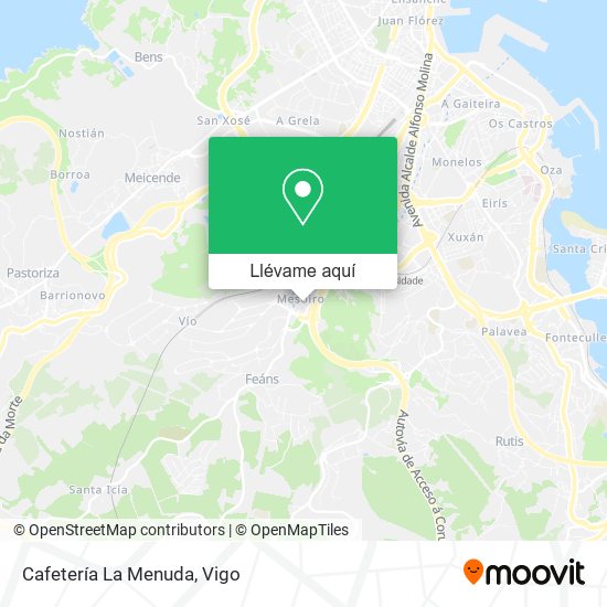 Mapa Cafetería La Menuda