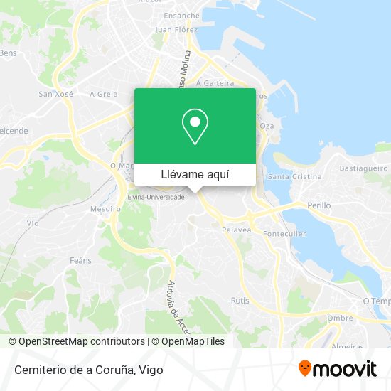 Mapa Cemiterio de a Coruña
