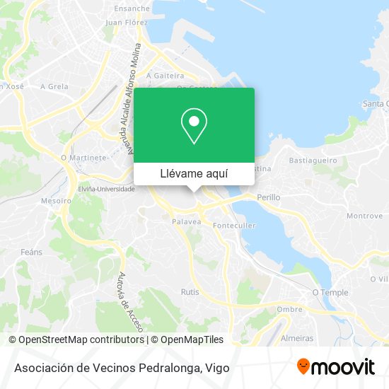 Mapa Asociación de Vecinos Pedralonga