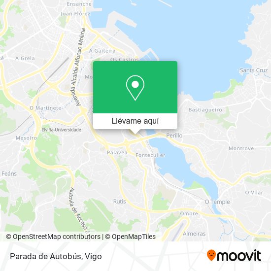 Mapa Parada de Autobús