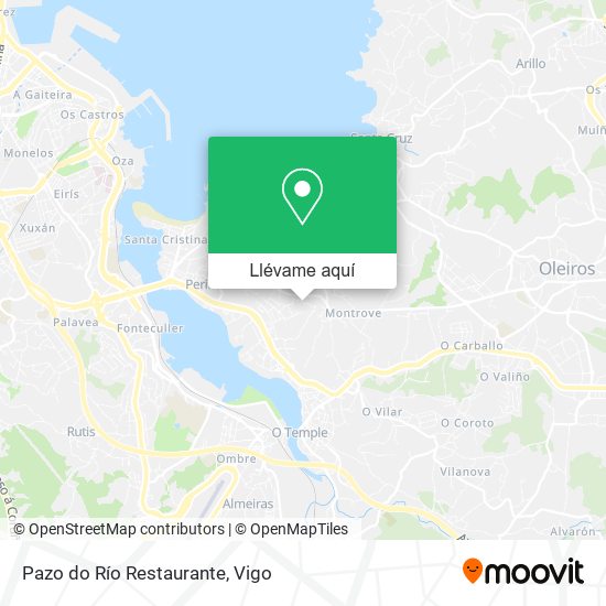 Mapa Pazo do Río Restaurante