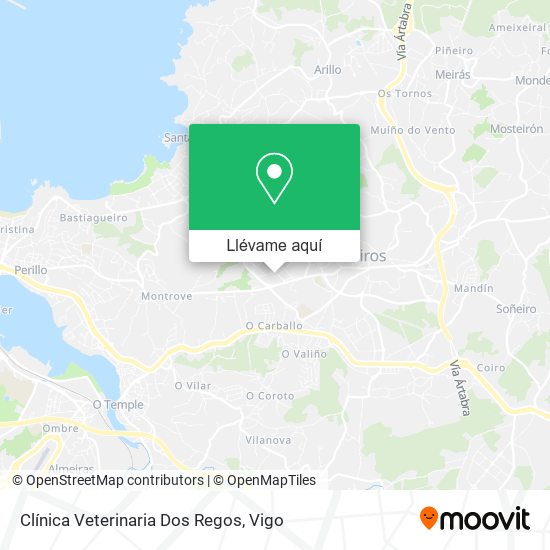 Mapa Clínica Veterinaria Dos Regos