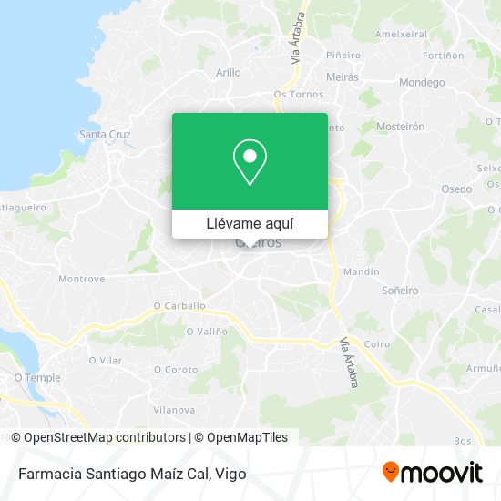 Mapa Farmacia Santiago Maíz Cal