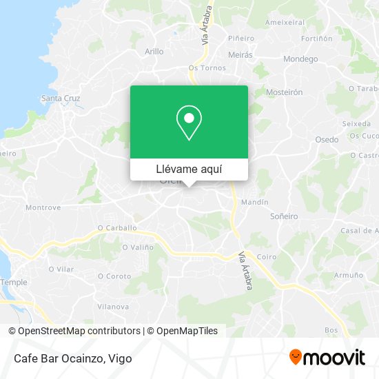 Mapa Cafe Bar Ocainzo