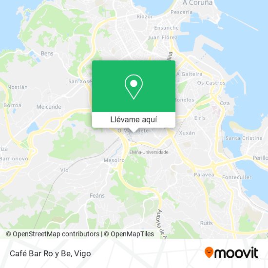 Mapa Café Bar Ro y Be