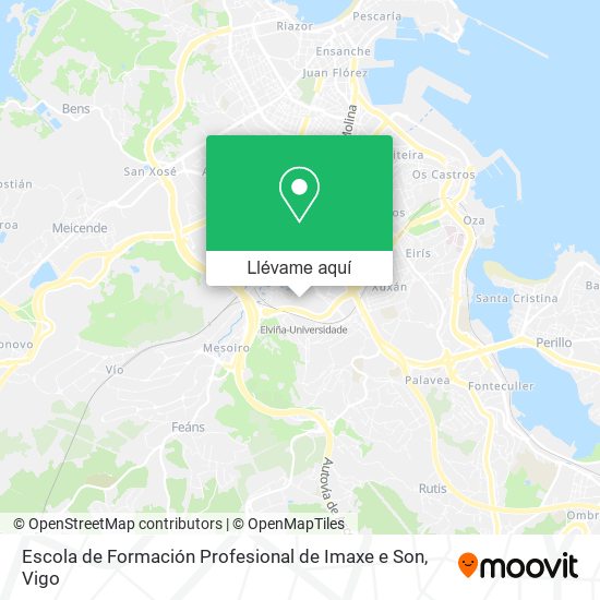 Mapa Escola de Formación Profesional de Imaxe e Son