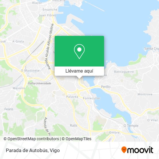 Mapa Parada de Autobús