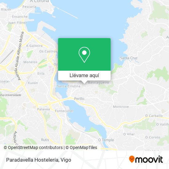 Mapa Paradavella Hostelería