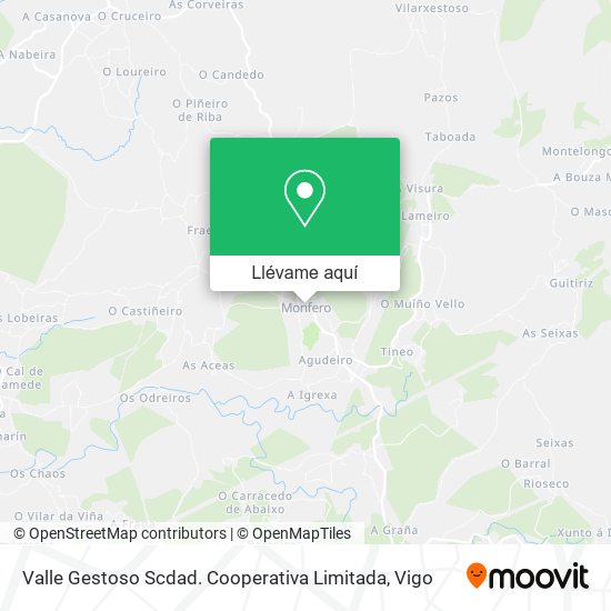 Mapa Valle Gestoso Scdad. Cooperativa Limitada