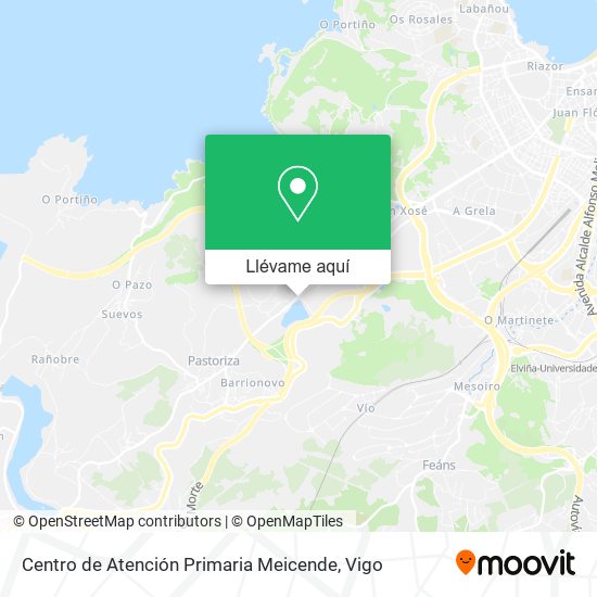 Mapa Centro de Atención Primaria Meicende