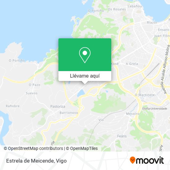 Mapa Estrela de Meicende