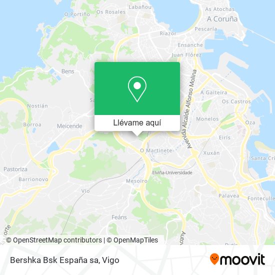 Mapa Bershka Bsk España sa