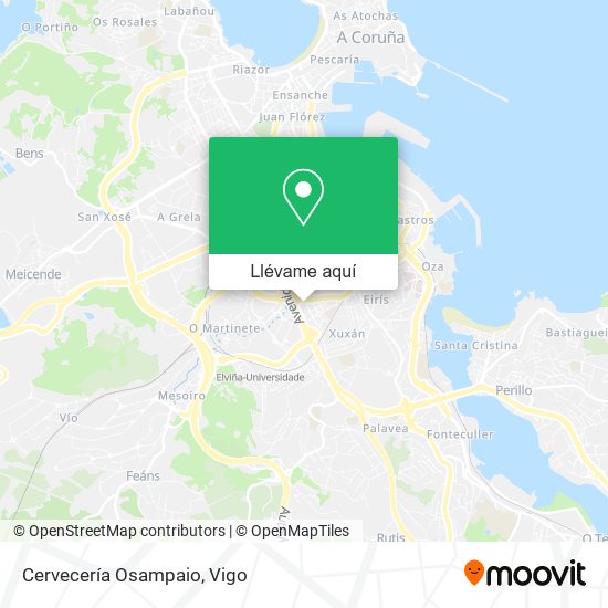 Mapa Cervecería Osampaio