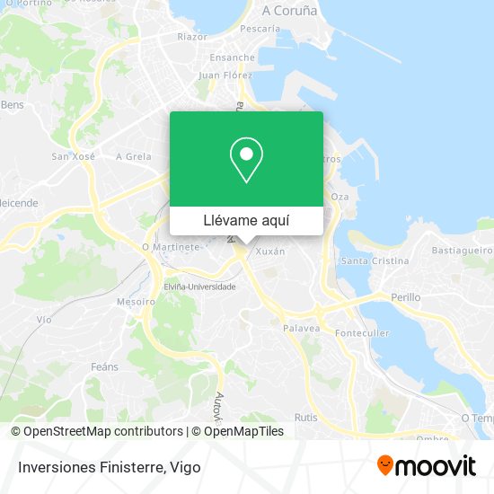 Mapa Inversiones Finisterre