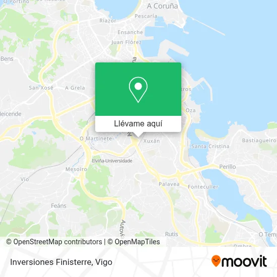 Mapa Inversiones Finisterre