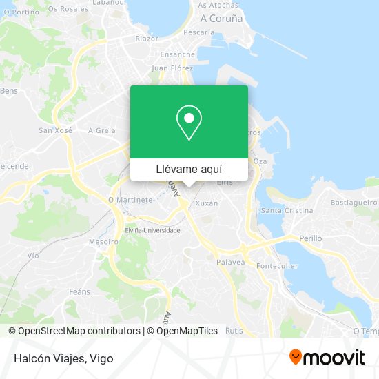 Mapa Halcón Viajes