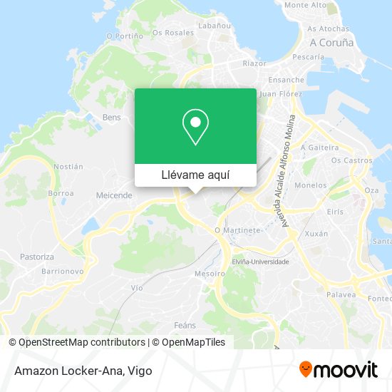 Mapa Amazon Locker-Ana