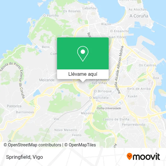 Mapa Springfield