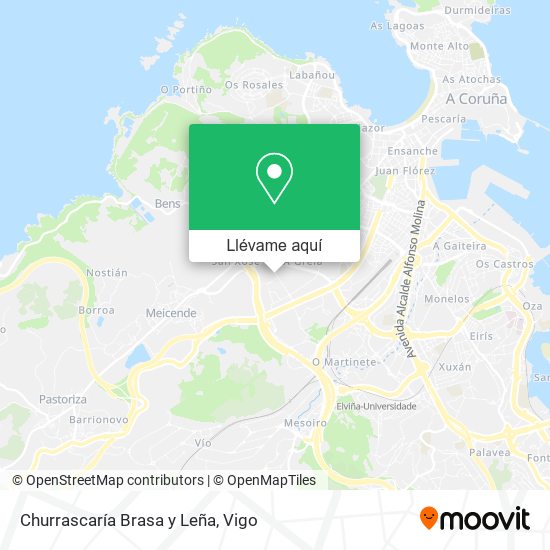 Mapa Churrascaría Brasa y Leña