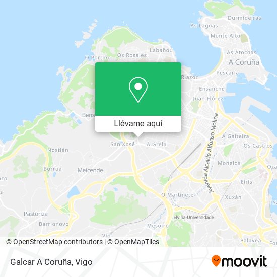 Mapa Galcar A Coruña