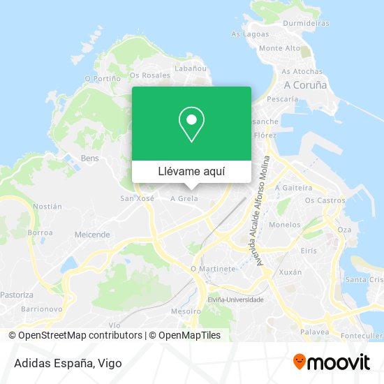 Mapa Adidas España