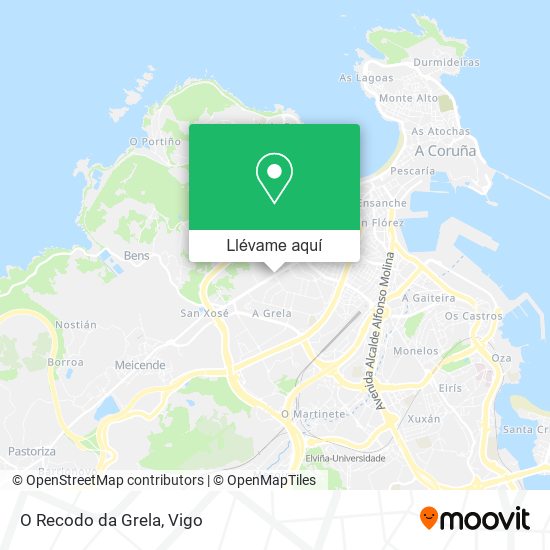 Mapa O Recodo da Grela