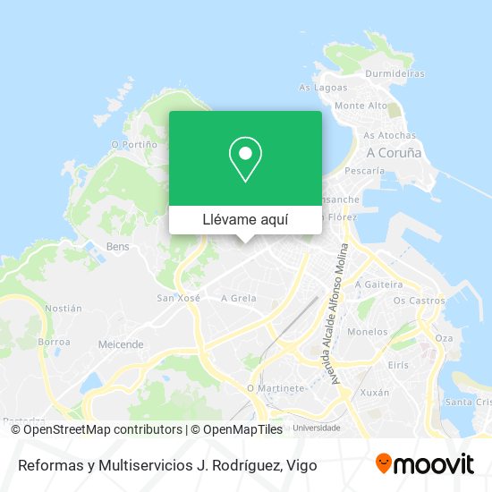 Mapa Reformas y Multiservicios J. Rodríguez