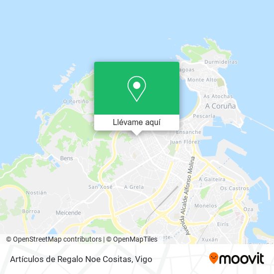 Mapa Artículos de Regalo Noe Cositas