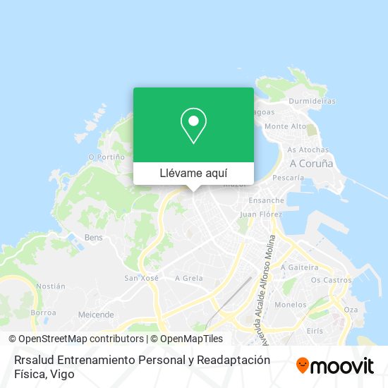 Mapa Rrsalud Entrenamiento Personal y Readaptación Física